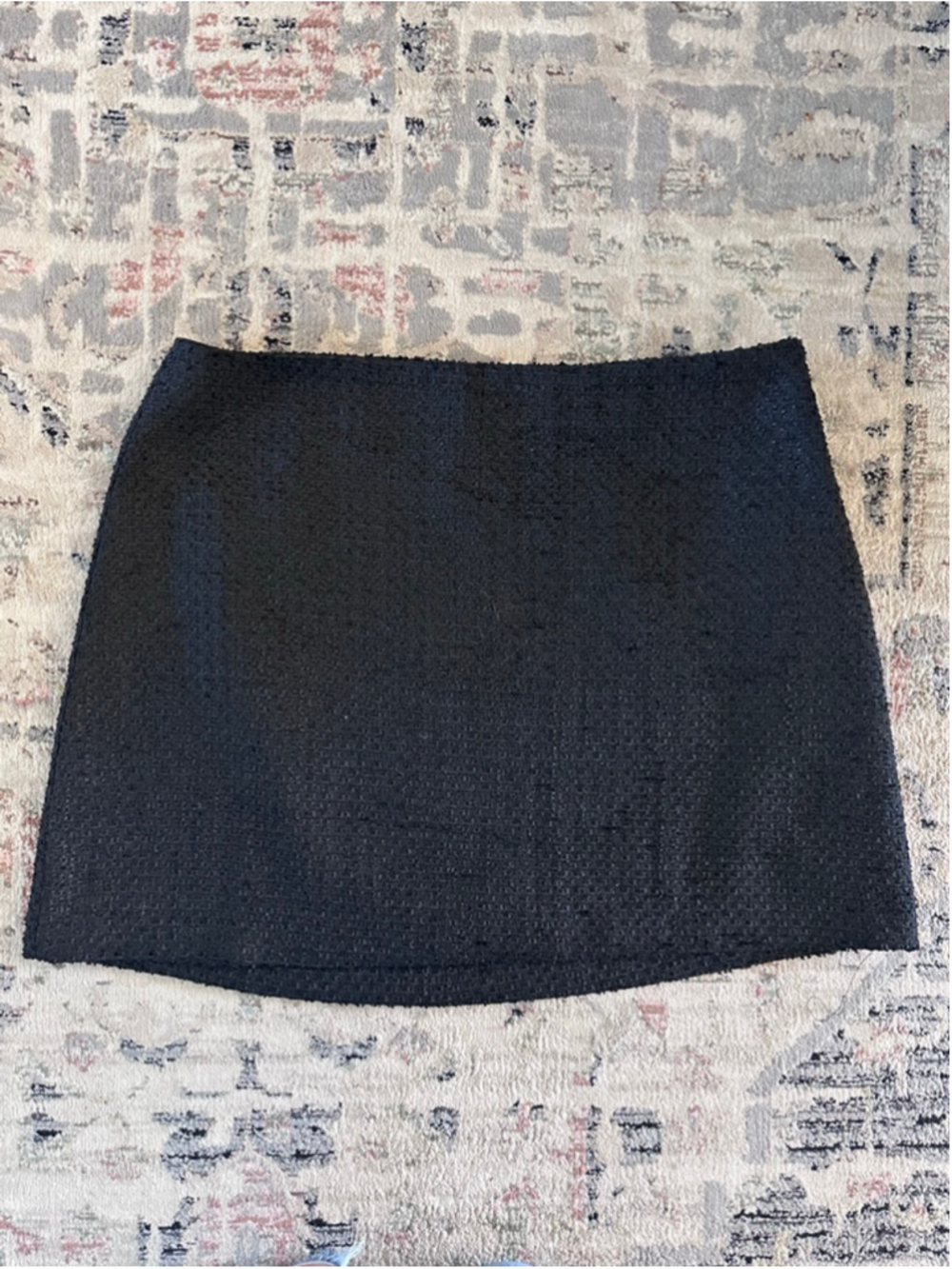 Women's HYACINTH HOUSE Black Tweed Mini Skirt XXL